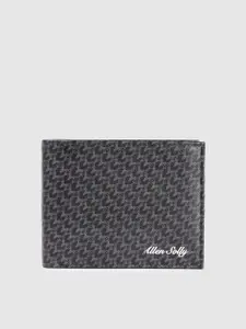 Allen Solly Men Brand Logo Printed Leather Two Fold Wallet