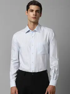 Louis Philippe Vertical Striped Pure Cotton Formal Shirt