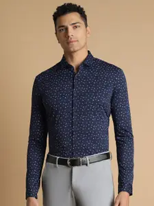Allen Solly Floral Printed Slim Fit Opaque Formal Shirt