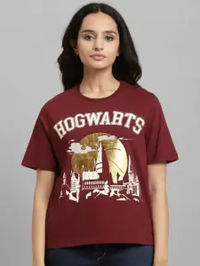 Free Authority Harry Potter Printed Oversized Short Sleeves Pure Cotton T-shirts