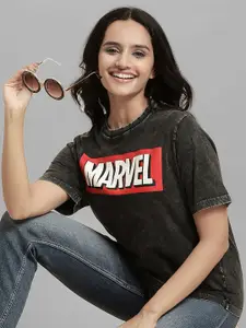 Free Authority Marvel Comics Printed Short Sleeves Pure Cotton T-shirts