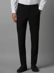 Louis Philippe Men Slim Fit Mid-Rise Plain Formal Trousers