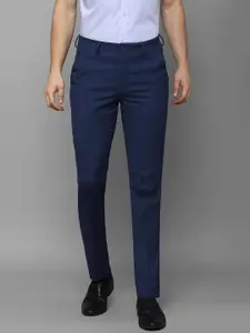 Louis Philippe Men Slim Fit Mid-Rise Plain Formal Trousers
