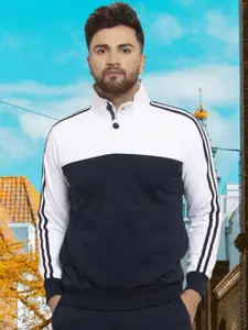 WILD WEST Mock Collar Cotton Fleece Tracksuit