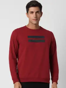 Peter England Round Neck Printed Sweatshirt