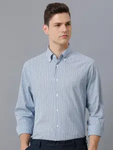Aldeno Comfort Vertical Stripes Button-Down Collar Cotton Casual Shirt