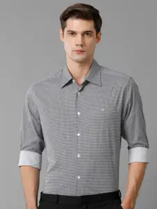 Aldeno India Slim Micro Ditsy Printed Cotton Casual Shirt