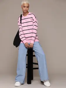 Roadster Women Striped Sweatshirt