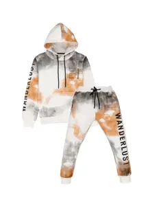 Status Quo Boys Tie & Dyed Cotton Hooded Tracksuits