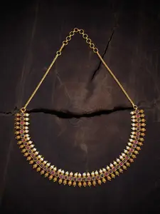 Kushal's Fashion Jewellery Gold-Plated Antique Necklace