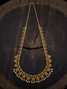 Kushal's Fashion Jewellery Gold-Plated Beaded  Antique Necklace
