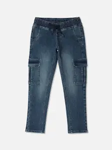 Pepe Jeans Boys Clean Look Light Fade Stretchable Cargo Jeans