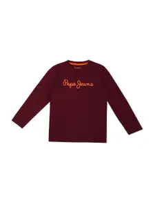 Pepe Jeans Boys Typography Printed Regular Fit T-shirt