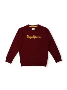 Pepe Jeans Boys Typography Printed Pullover