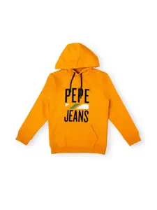 Pepe Jeans Boys Typography Printed Hooded Pullover