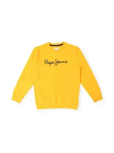 Pepe Jeans Boys Printed Round Neck Pullover