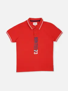 Pepe Jeans Boys Typography Printed Polo Collar T-Shirt