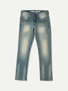 Pepe Jeans Boys Slim Fit Clean Look Heavy Fade Stretchable Jeans