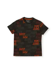 Pepe Jeans Boys Typography Printed T-Shirt