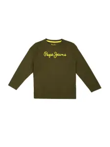 Pepe Jeans Boys  Brand Logo Printed T-Shirt