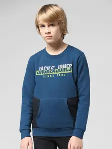 Jack & Jones Junior Boys Typography Printed Pullover