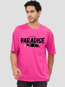 Leotude Typography Printed Oversized T-shirt