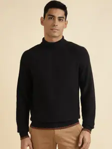 Andamen Cable Knit Turtle Neck Long Sleeves Cotton Pullover Sweaters