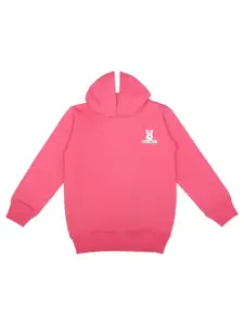 KIDSCRAFT Girls Pink Hooded Sweatshirt