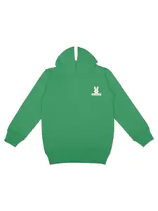 KIDSCRAFT Boys Green Hooded Sweatshirt
