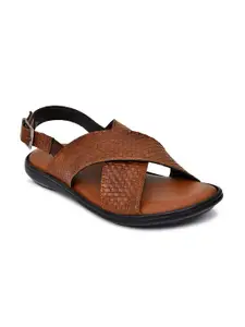IVRAH Men Tan Comfort Sandals