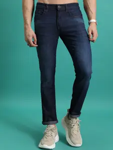 HIGHLANDER Men Tapered Fit  Clean Look Light Fade Stretchable Jeans