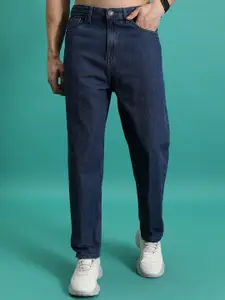 HIGHLANDER Men Loose Fit Mid-Rise Cotton Baggy Jeans