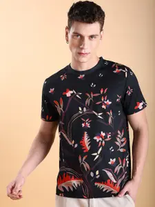 HIGHLANDER Floral Printed Slim Fit T-shirt