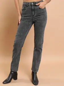 Tokyo Talkies Women Grey Skinny Fit Heavy Fade Clean Look Stretchable Jeans