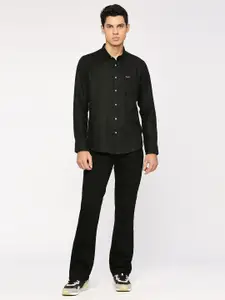Pepe Jeans Spread Collar Long Sleeves Linen Casual Shirt