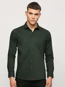 Pepe Jeans Men Green Opaque Casual Shirt