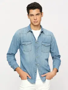 Pepe Jeans Spread Collar Pure Cotton Casual Shirt