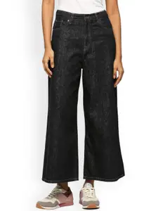 Pepe Jeans Women Wide Leg High-Rise Light Fade Cotton Clean Look Jeans