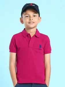 U.S. Polo Assn. Kids Boys Polo Collar Cotton T-shirt