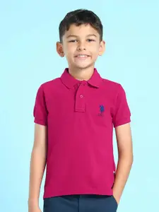 U.S. Polo Assn. Kids Boys Polo Collar Cotton T-shirt