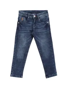 U.S. Polo Assn. Kids Boys Skinny Fit Clean Look Light Fade Stretchable Jeans