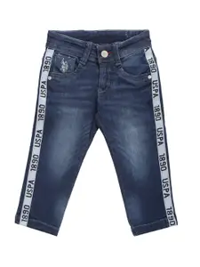 U.S. Polo Assn. Kids Boys Slim Fit Light Fade Clean Look Stretchable Jeans