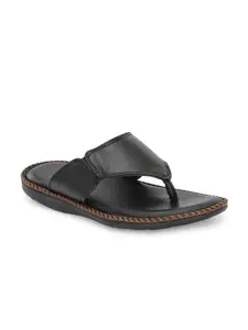 Azzaro Black Men One Toe Comfort Sandals