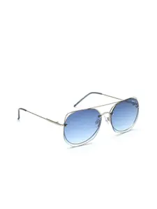 IDEE Women Blue Lens & Silver-Toned Other Sunglasses with UV Protected Lens