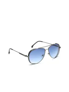 IDEE Men Blue Lens & Blue Aviator Sunglasses with UV Protected Lens