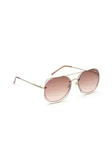 IDEE Women Brown Lens & Gold-Toned Other Sunglasses with UV Protected Lens