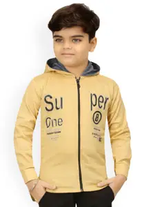 BAESD Boys Typography Printed Lightweight Tailored Jacket With Attached T-shirt