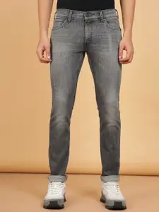 Wrangler Men Grey Skanders Slim Fit Low-Rise Stretchable Jeans