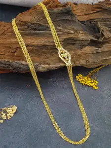 GRIIHAM Gold-Plated Cubic Zirconia Necklace