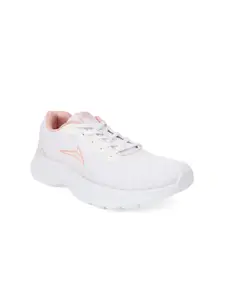 JQR Women MOON-002 White Mesh Running Non-Marking Shoes